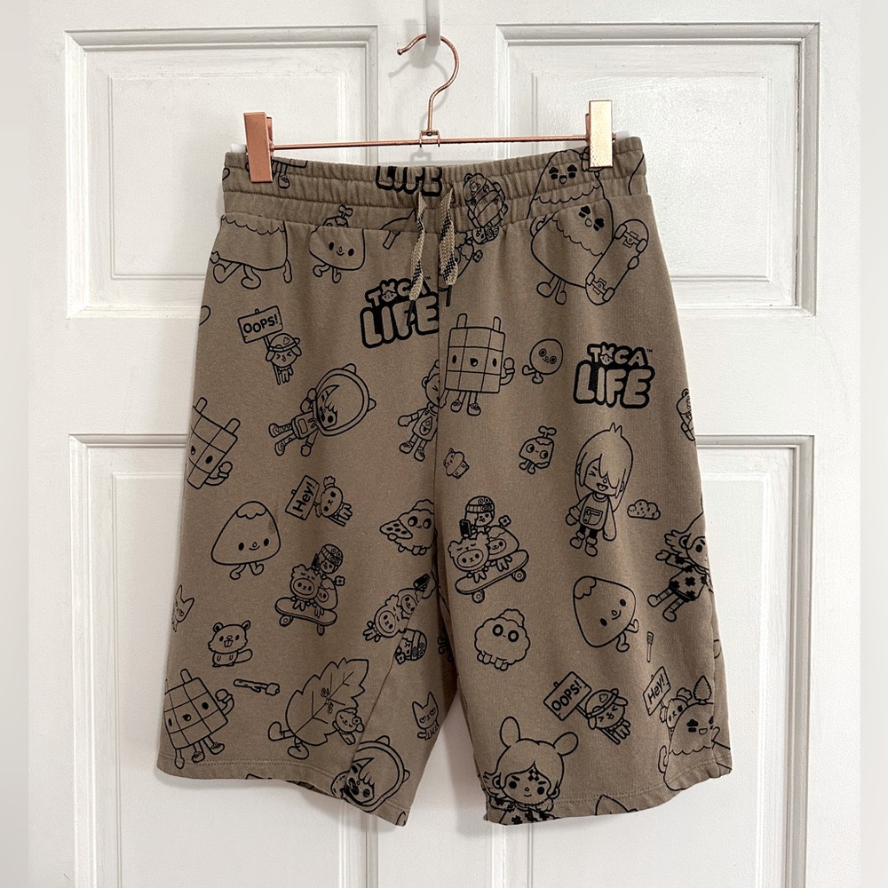 {H&M x Toca Life} printed kids knit shorts size 12-13 Yrs